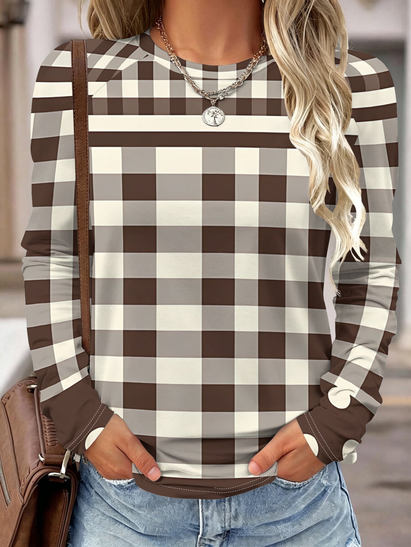 Kemeja Lengan Panjang Wanita,  - Blouses ulasan dan harga