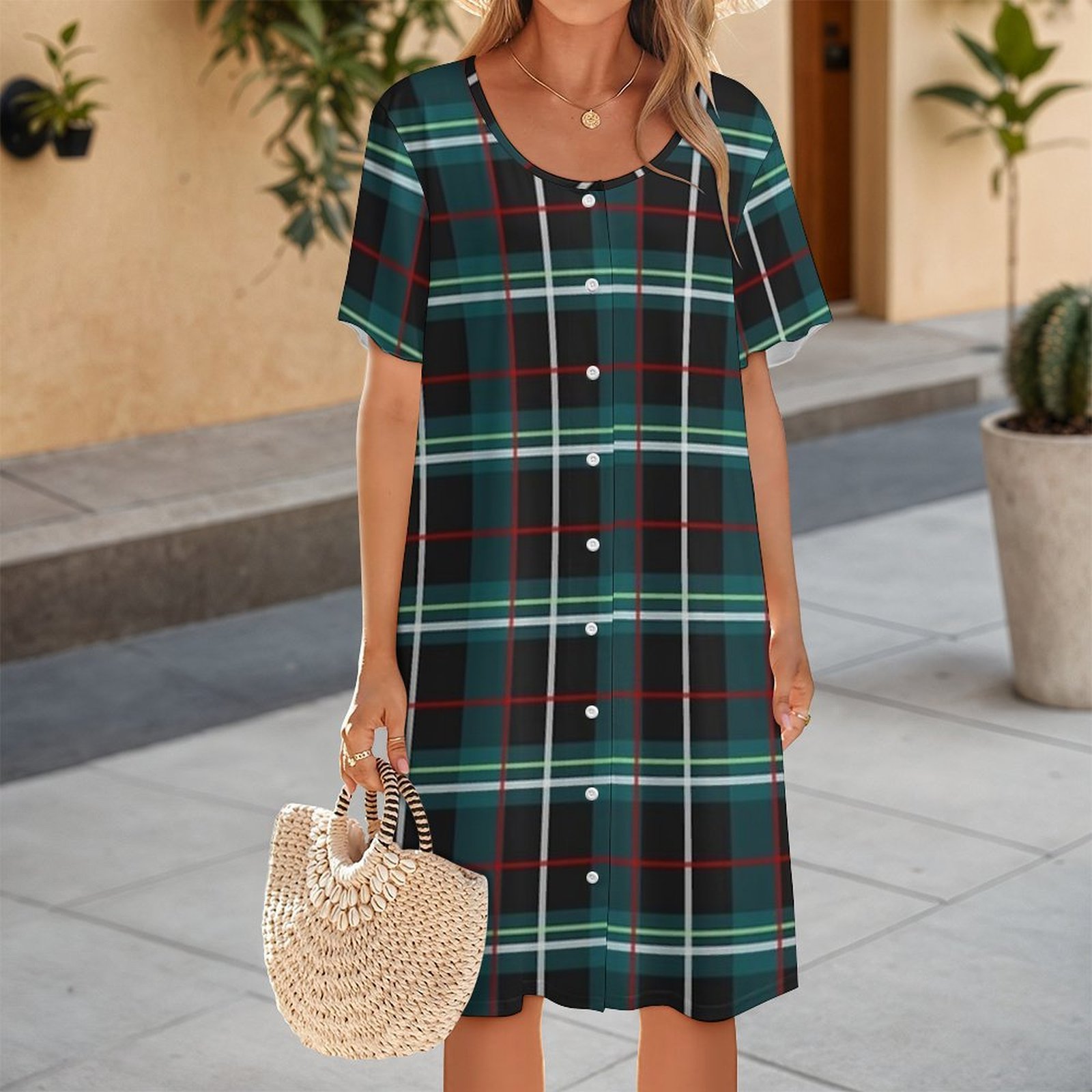 Pola gaun Frankie Stein Edisi  - Korean Style A Line Shirt Dress ulasan dan harga