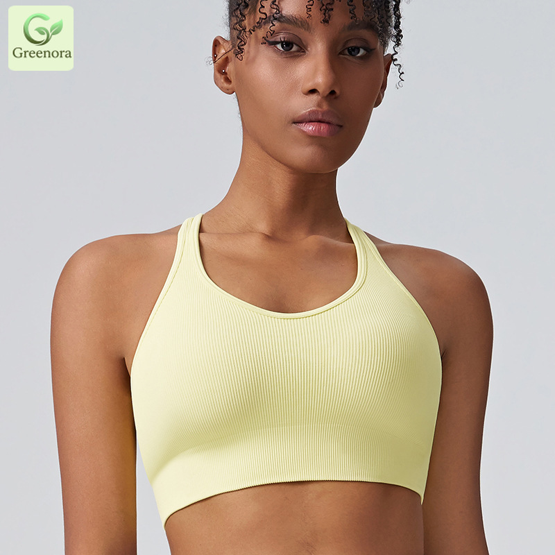Greenora Seamless Ribbed Sport - Seamless Ribbed Workout Tank Top ulasan dan harga