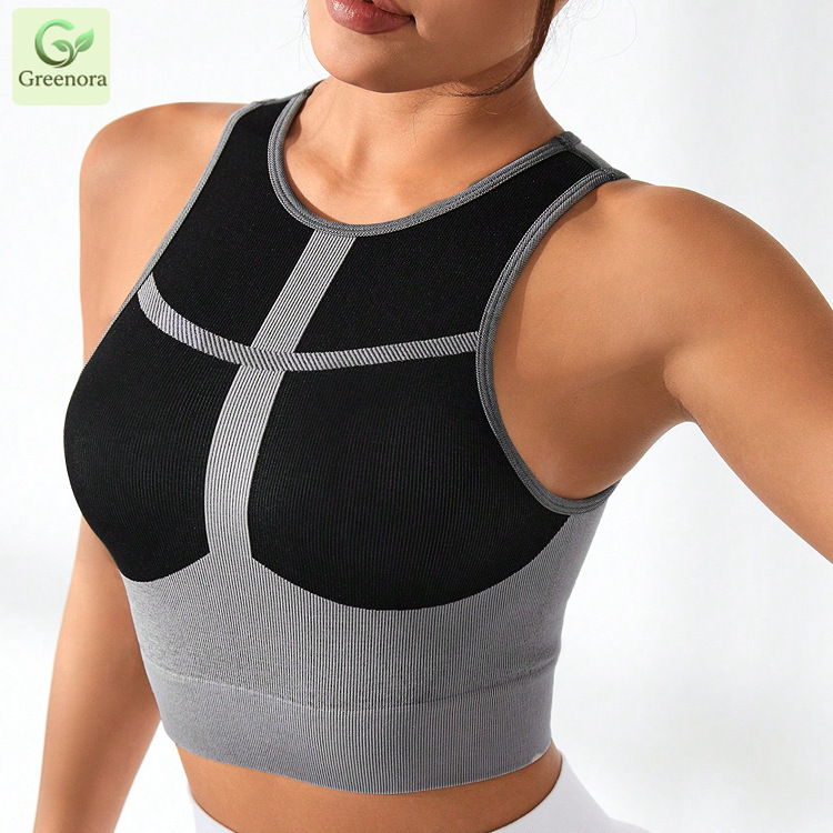Sport Bra Seamless Wanita, Ata - Seamless Ribbed Workout Tank Top ulasan dan harga